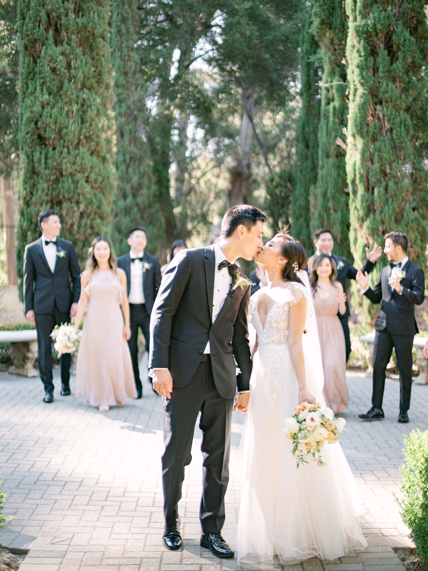 Bride in a ballgown from BHLDN