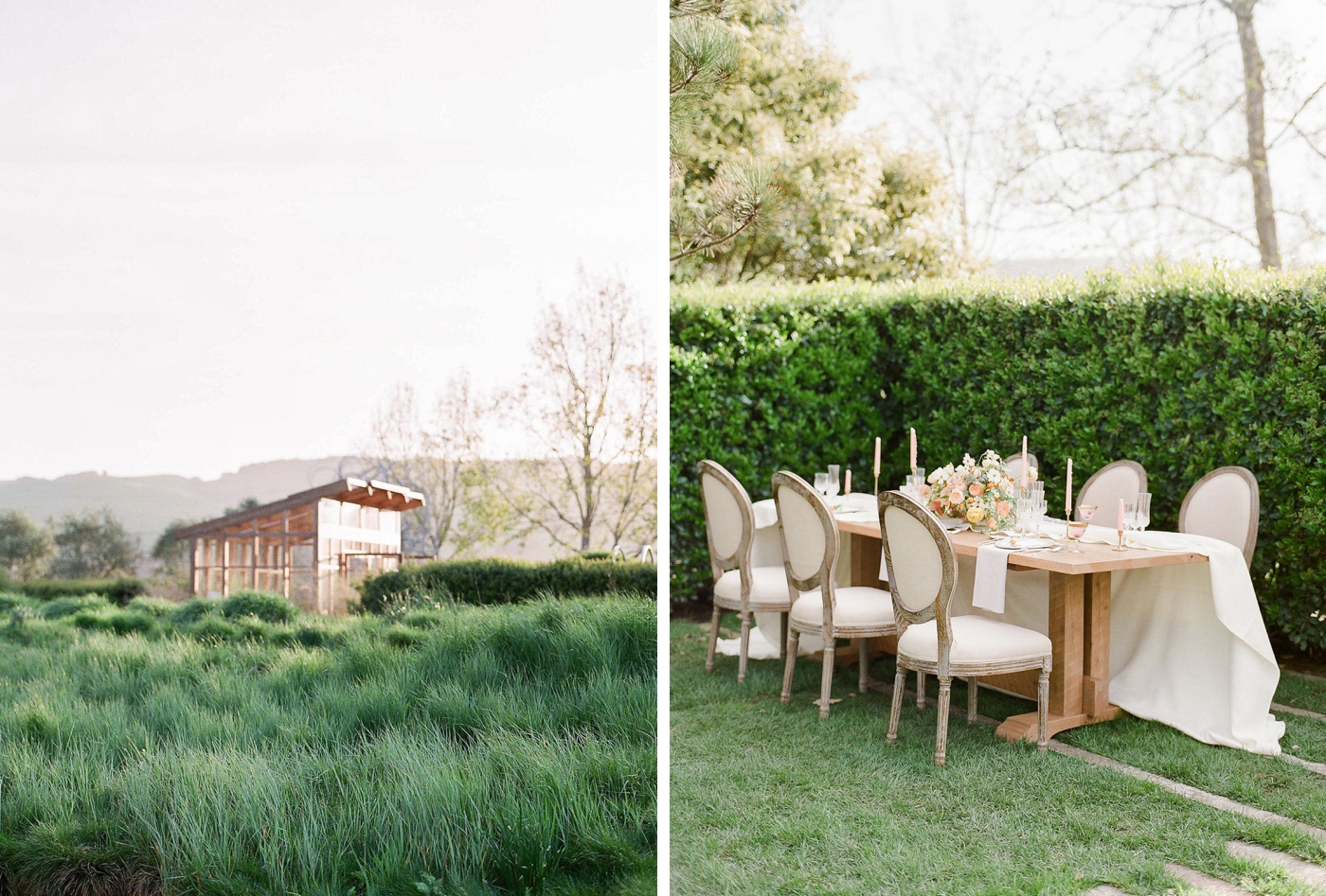 Events and elopements at Cornerstone Sonoma