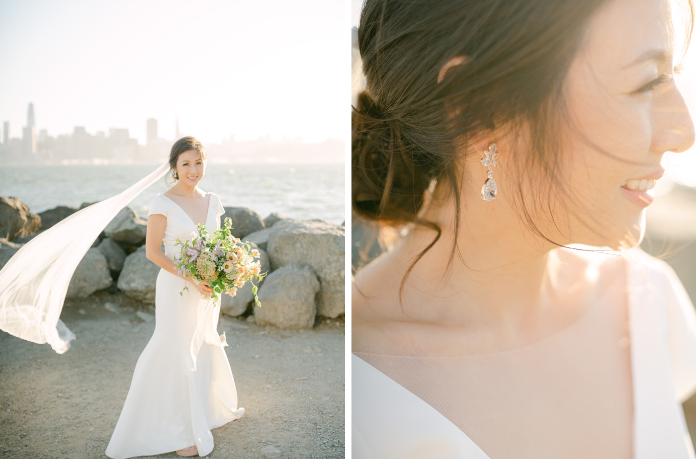 Bride in the Haven gown by Jenny Yoo