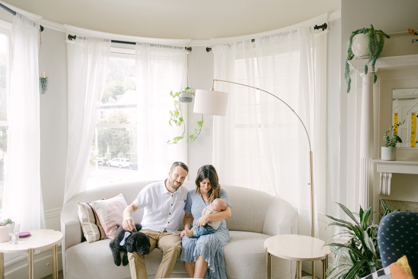 In-home family session in a San Francisco flat