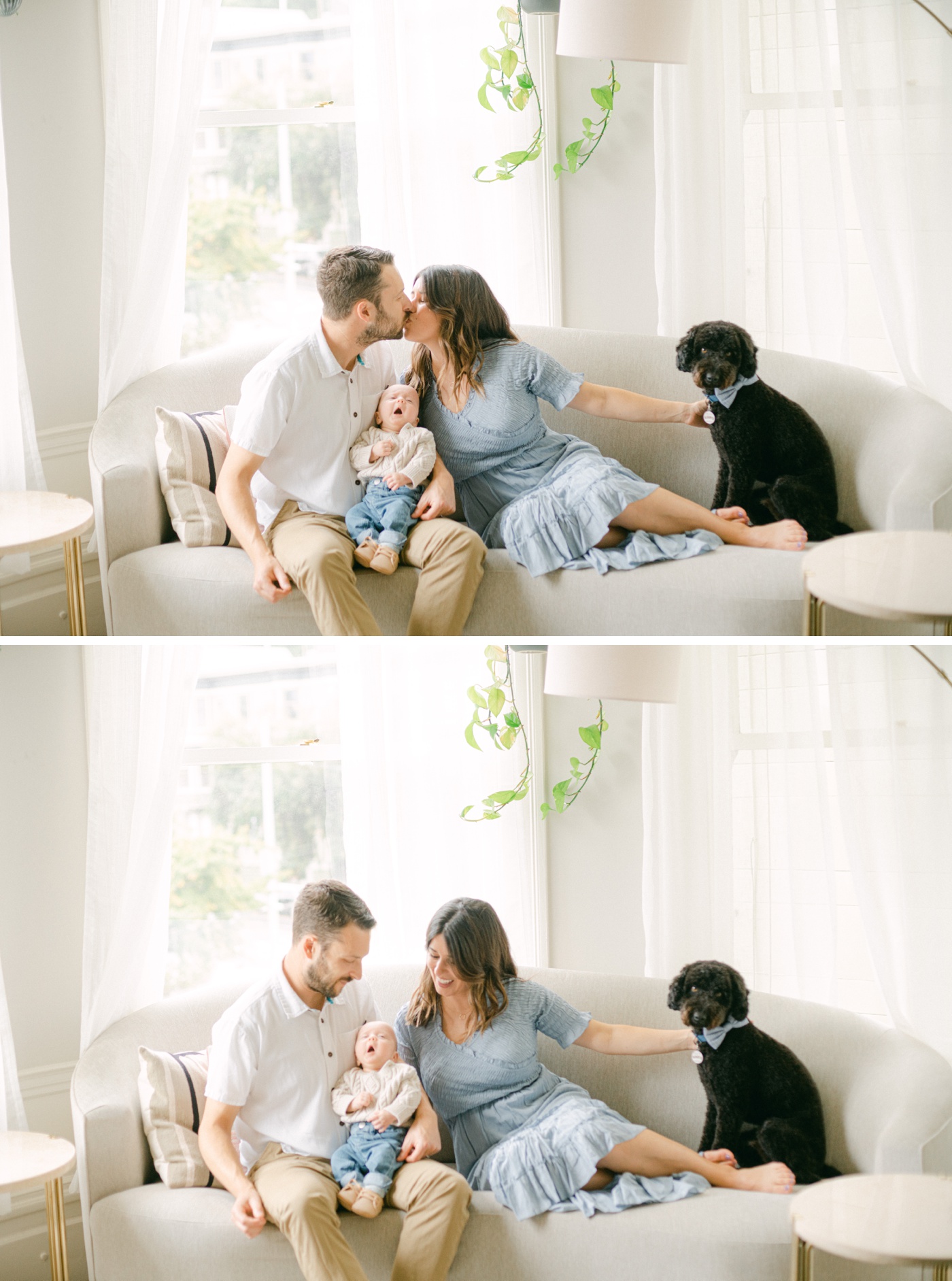 In-home family session in a San Francisco flat