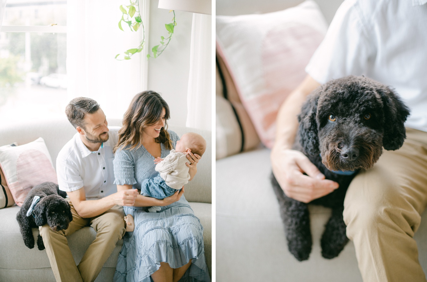 Intimate in-home family session by Jenny Soi